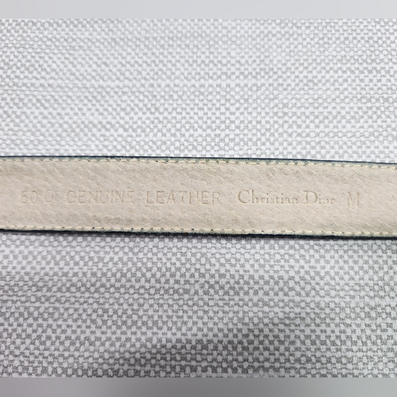 Christian Dior Vintage Belt Medium Blue Leather Women - Picture 10 of 15